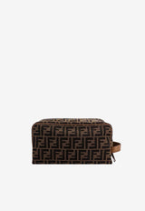 Fendi Medium FF Jacquard Vanity Pouch Bag Brown 7N0141ALWKF1HRM_TAB.MR+SAND+P_29853576