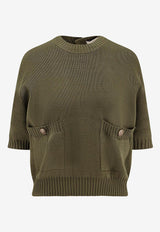 Golden Goose DB Ottavia Ribbed Knit Top Olive GWP02379P00210535547_GRAPE LEAF_29856730