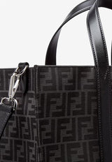 Fendi FF Jacquard Tote Bag Gray 7VA390AG0MF0NPN_ASFALTO+NERO+PALLAD._29850779