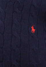 Polo Ralph Lauren Cable Knit Logo Sweater Navy 211971865003_HUNTER NAVY_29846968