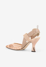 Fendi Colibrì 85 FF Mesh Slingback Pumps Pink 8J6851A8UGF19MN_ROSE ROSE+NUDO_29849803