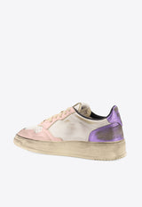 Autry Medalist Leather Sneakers AVLWSV54WHTPINK_White_29842055