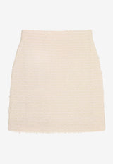 Self-Portrait Bouclé Tweed Mini Skirt Cream AW25028SKCCREAM_White_29842570