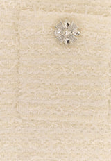 Self-Portrait Bouclé Tweed Mini Skirt Cream AW25028SKCCREAM_White_29842570