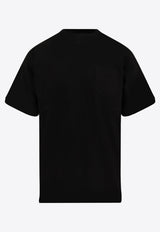 Sacai Crewneck T-shirt with Nylon Inserts Black 2503796M001_Black_29839377