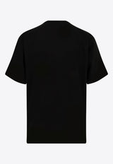Sacai Crewneck T-shirt with Nylon Inserts Black 2503796M001_Black_29839377