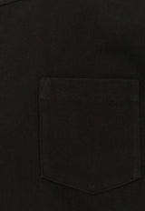 Sacai Crewneck T-shirt with Nylon Inserts Black 2503796M001_Black_29839377