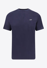 Autry Logo-Embroidered Short-Sleeved T-shirt TSPMA7CBCOTTON BLUE_Blue_29847849