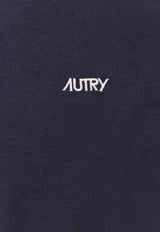 Autry Logo-Embroidered Short-Sleeved T-shirt TSPMA7CBCOTTON BLUE_Blue_29847849