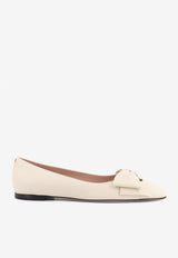 Valentino Bowow Leather Ballet Flats Ivory 7W2S0MS0DDT098_White_29844923