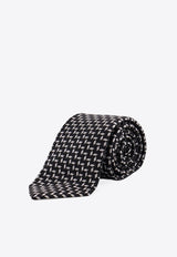 Giorgio Armani Jacquard Pattern Silk Tie Black GM000800TE16576FC027_Black_29845834
