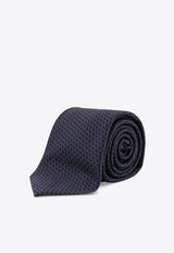 Giorgio Armani All-Over Micro Pattern Silk Tie Navy GM000800TE16560F6016_WENGE_29846390