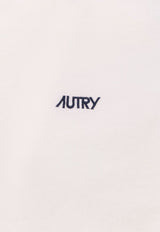 Autry Logo-Embroidered Short-Sleeved T-shirt TSPMA7CWCOTTON WHITE_White_29846837