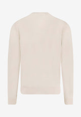 Hugo Boss Wool and Silk Crewneck Sweater Off-white 50544808118_OPEN WHITE_30008520