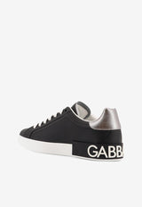 Dolce & Gabbana Portofino Low-Top Sneakers Black CS2216AH5278B979_NERO ARGENTO_29841493