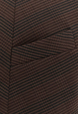 MM6 Maison Margiela Striped Mini Dress Brown S52DA0067M35475001F_Brown/Black_29841380