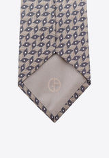 Giorgio Armani All-Over Micro Pattern Silk Tie Beige GM000800TE16562F1020_Beige_29844105