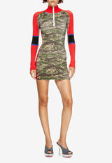 Diesel M-Camok High-Neck Mini Dress Green A188840NKCN51FA_Green_29842746