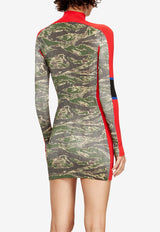 Diesel M-Camok High-Neck Mini Dress Green A188840NKCN51FA_Green_29842746