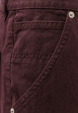 MM6 Maison Margiela Logo Patch Straight-Leg Pants Bordeaux SH2LA0044S78548227_Bordeaux_29843184