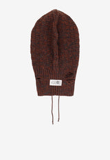 MM6 Maison Margiela Numeric Distressed Wool Balaclava Brown SH2TB0005M13174961_Grey_29846049