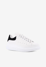 Alexander McQueen Oversize Leather Lace-Up Sneakers White 553770WIAIH9061_White_29857122