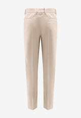 Hugo Boss Silk-Blend Pants Beige 50545652255_Beige_30010115