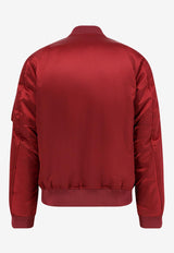 Gucci Embossed Logo Satin Bomber Jacket Red 823418ZAADM6052_ROSSO ANCORA_29854014