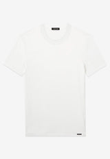 Tom Ford Logo Patch Basic T-shirt White T4M081410100_White_29845642