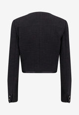 Dolce & Gabbana Cropped Buttoned Blazer Black F27GOTGDDBZN0000_Black_29842163
