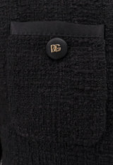 Dolce & Gabbana Cropped Buttoned Blazer Black F27GOTGDDBZN0000_Black_29842163