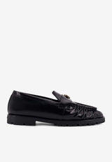 PINKO Nora Love Birds Leather Loafers Black SD0435P114Z99_Black_29840877