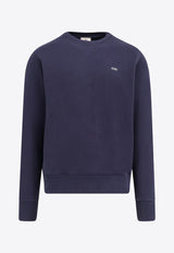 Autry Logo-Embroidered Crewneck Sweatshirt SWPMA1JBJERSEY BLUE_Blue_29847525