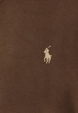 Polo Ralph Lauren Embroidered Logo Hooded Sweatshirt Brown 710766778108_NUTMEG BROWN_29840060