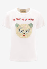 Valentino Le Chat De La Maison Printed T-shirt Ivory 7B3MG25J9LDA03_Ivory_29842716