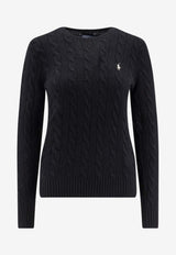 Polo Ralph Lauren Cable Knit Wool Blend Sweater Black 211971865005_POLO BLACK_29840230