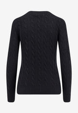 Polo Ralph Lauren Cable Knit Wool Blend Sweater Black 211971865005_POLO BLACK_29840230