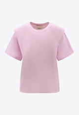 Isabel Marant Etoile Zelitos Logo T-shirt Pink TS0041FAA1N41I02FP_FADED PINK_29845266
