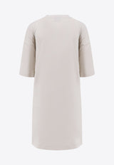 Balenciaga Semi-Fitted Mini T-shirt Dress Off-white 837569TSVE79012_DIRTY WHITE_29842224