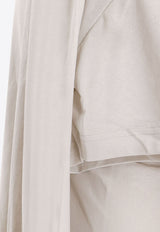 Balenciaga Semi-Fitted Mini T-shirt Dress Off-white 837569TSVE79012_DIRTY WHITE_29842224