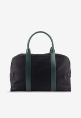 Kiton Ciro Paone Logo Nylon Travel Bag Blue UBA0124N0127202NERO VERDE PETROLIO_NERO VERDE PETROLIO_29844779