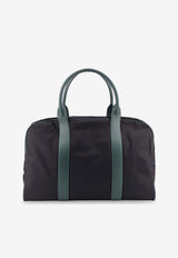 Kiton Ciro Paone Logo Nylon Travel Bag Blue UBA0124N0127202NERO VERDE PETROLIO_NERO VERDE PETROLIO_29844779