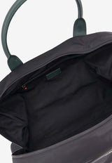 Kiton Ciro Paone Logo Nylon Travel Bag Blue UBA0124N0127202NERO VERDE PETROLIO_NERO VERDE PETROLIO_29844779