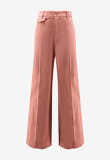 Chloé Classic Wide-Leg Pants Pink CH25APA063656L7_Wild Pink_29843326