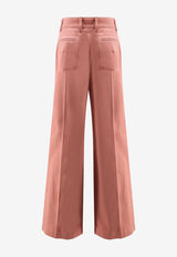 Chloé Classic Wide-Leg Pants Pink CH25APA063656L7_Wild Pink_29843326