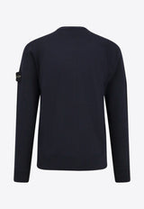 Stone Island Compass Patch Wool Cardigan Blue K2S155100068S00C4V0020_Blue_29845250