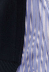 Sacai Layered Buttoned Cardigan Navy 2508011250_NAVY L BLUE STRIPE_29847328