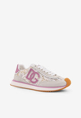 Dolce & Gabbana DG Cushion Suede and Lace Sneakers White CK2340A9AC287587_White_29843616