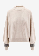 Brunello Cucinelli Cashmere High-Neck Sweater Beige M12723300C9731_RUSTIC BEIGE_29842632