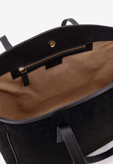 Manu Atelier XL Du Jour Suede Tote Bag Black 2025130BLACK_Black_30008685